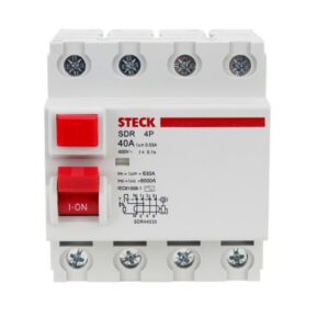 INTERRUPTOR DIFERENCIAL 4P - 40A - 400V - 30mA SDR44030 STECK